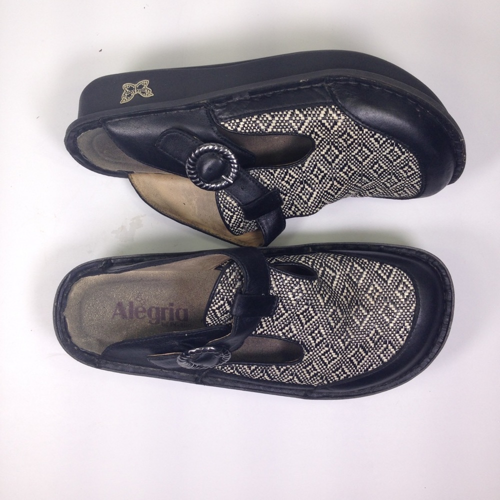 ALEGRIA Patent Leather Mules Ladies Sz38/ 7.5-8 - Picture 4 of 6